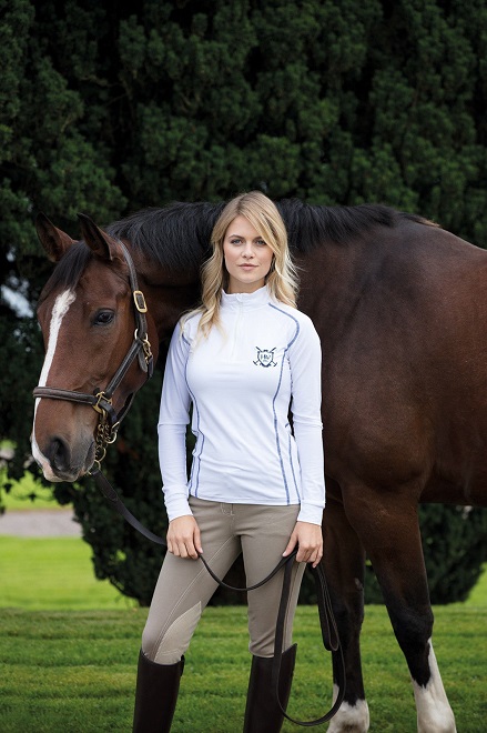 POLO PER EQUITAZIONE HORSEWARE ELENA L-S Donna, Manica Lunga 